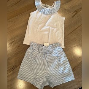 Rare Editions Seersucker short set